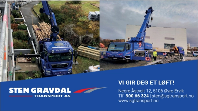 Sten Gravdal Transport AS - Kraner - Bergen, Vestland